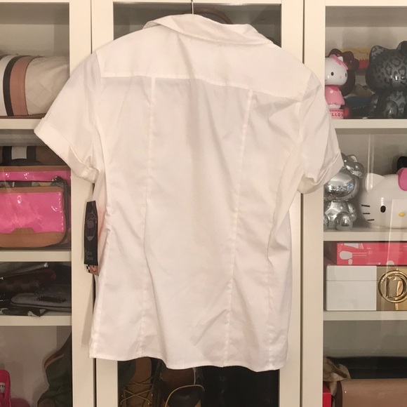 L.A.M.B by Gwen Stefani White Blouse BNWT - Picture 4 of 9